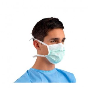 MEDICAL 3 PLY FACE MASKS WITH STRINGS LEVEL 3