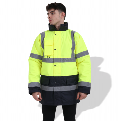 Fluorescent Parka with Reflective Tape FP1653