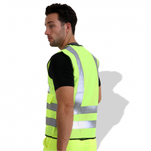 Reflective Vest Fluorescent Fabric With Pocket KF007