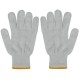 Cotton Bleached White & Gray Glove NH20