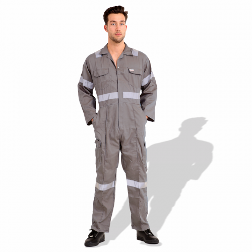 Twill Cotton Coverall with Reflective Tape R991