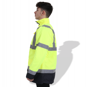 FP1659 Fluorescent Parka with Reflective Tape